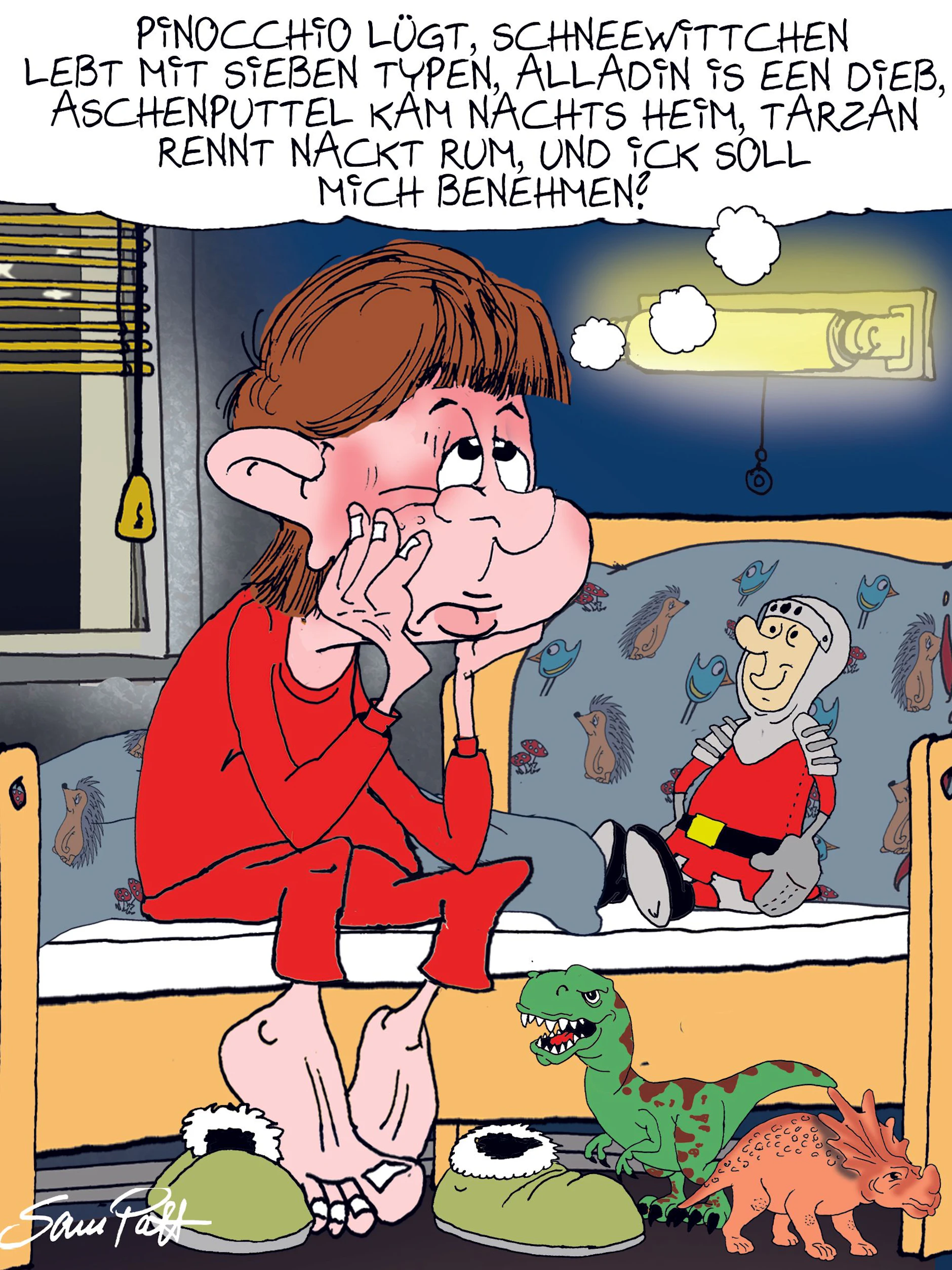 Der Cartoon des Tages fängt den Berliner Humor und die Eigenarten der Berlinerinnen und Berliner jeden Tag ein. Sam Paff hat damit einen festen Pkatz in unserer Rubrik Witz des Tages.