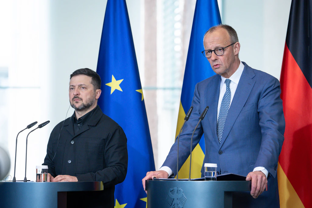 Bundeskanzler Friedrich Merz schweigt bislang zum polnisch-ukrainischen Historienstreit