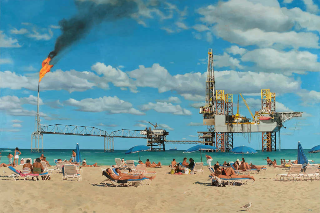 „Disaster Selfie“ vom amerikanischen Künstler Casey McKee ist Teil der Biennale.