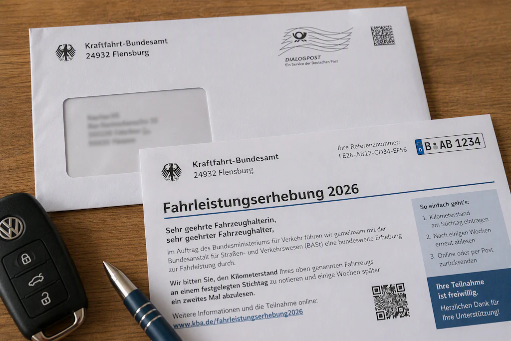 So dürfte der Brief aus Flensburg in etwa aussehen.