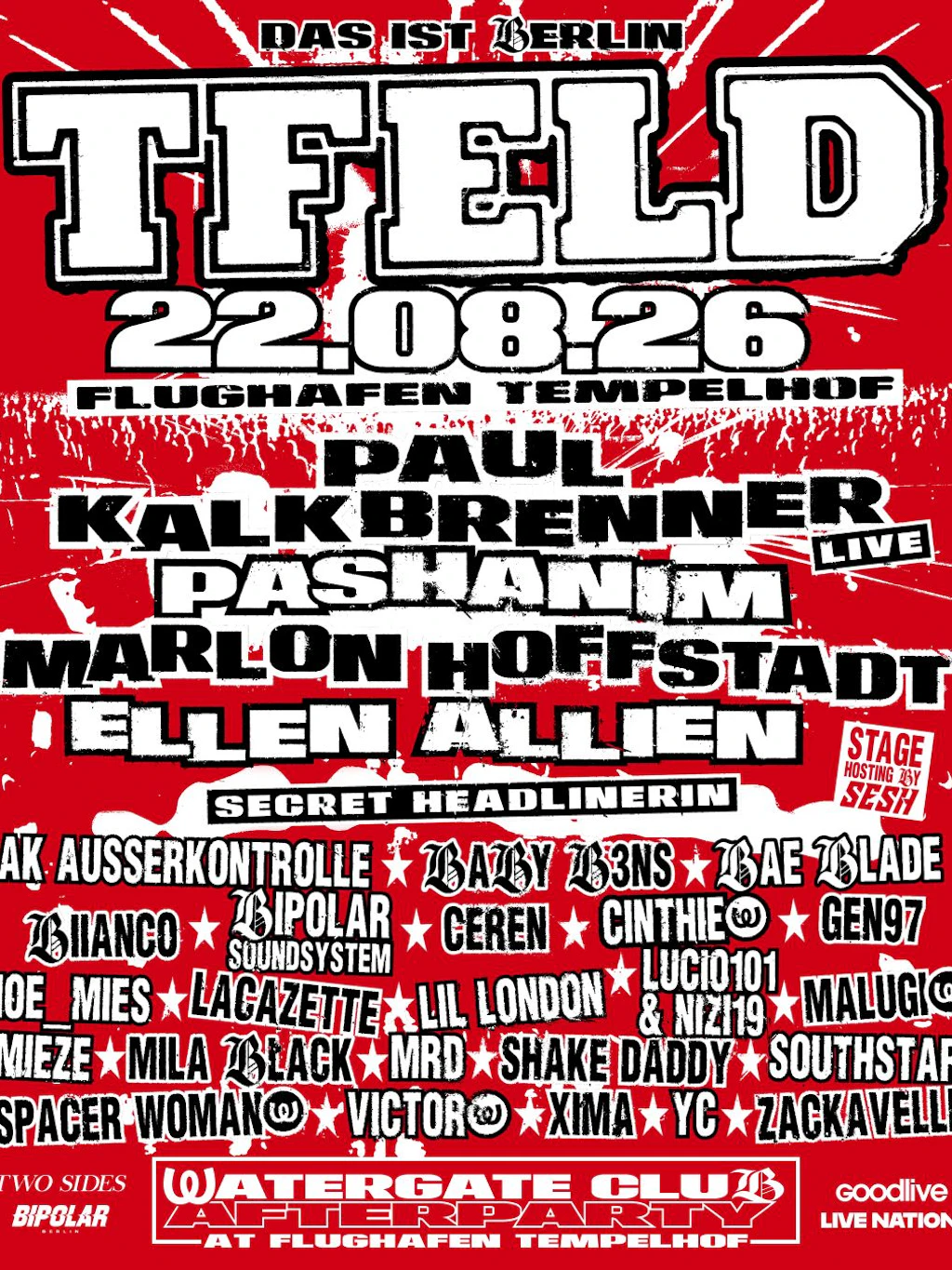 Sommer, Weite und fette Bässe: Das „Tfeld“-Festival verwandelt das historische Flughafengelände in eine riesige Partyzone.