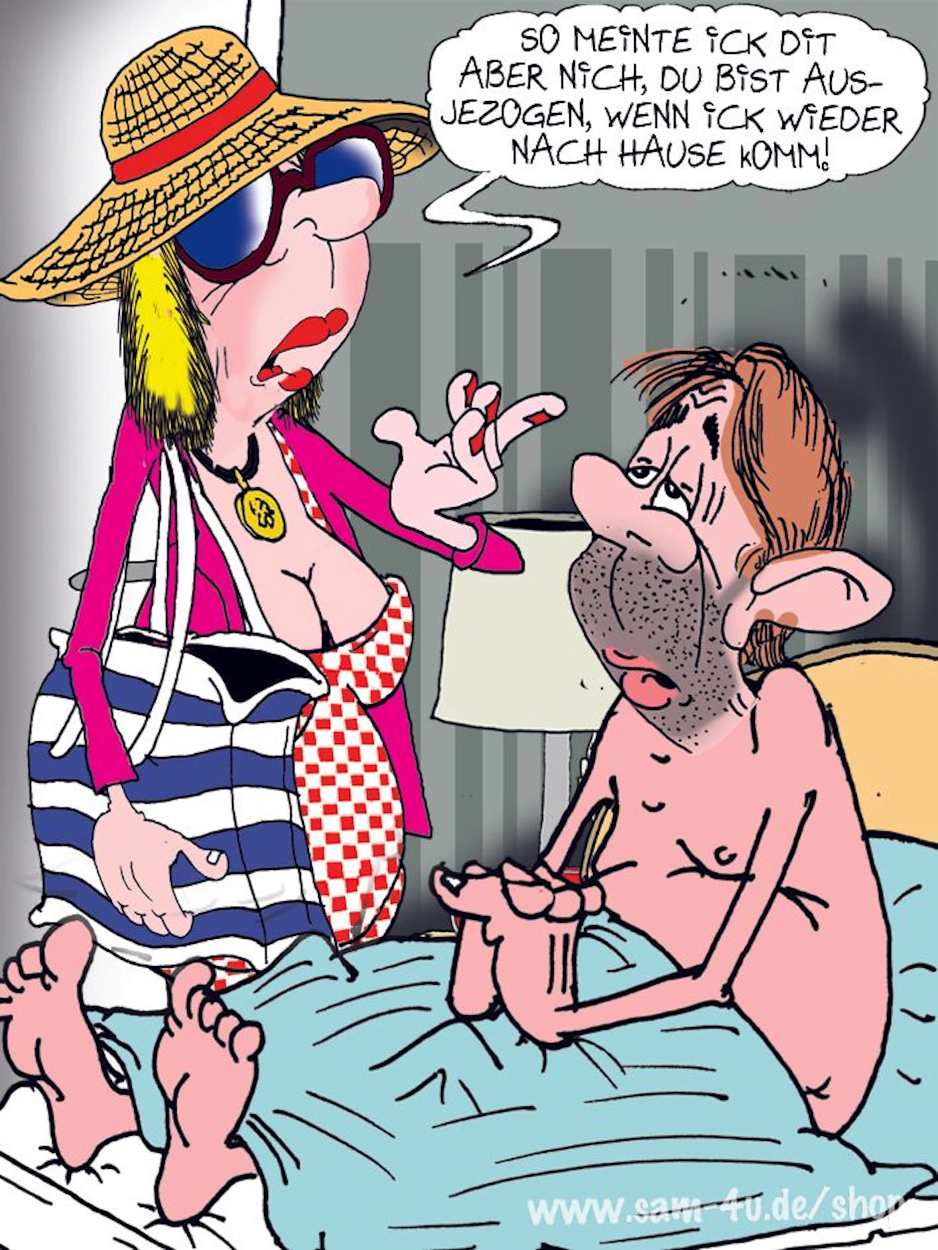 Der Cartoon des Tages zeigt jeden Tag den trockenen Berliner Humor. Unser Zeichner Sam Paff bringt diese kleinen Kunstwerke für die Rubrik Witz des Tages zu Papier.
