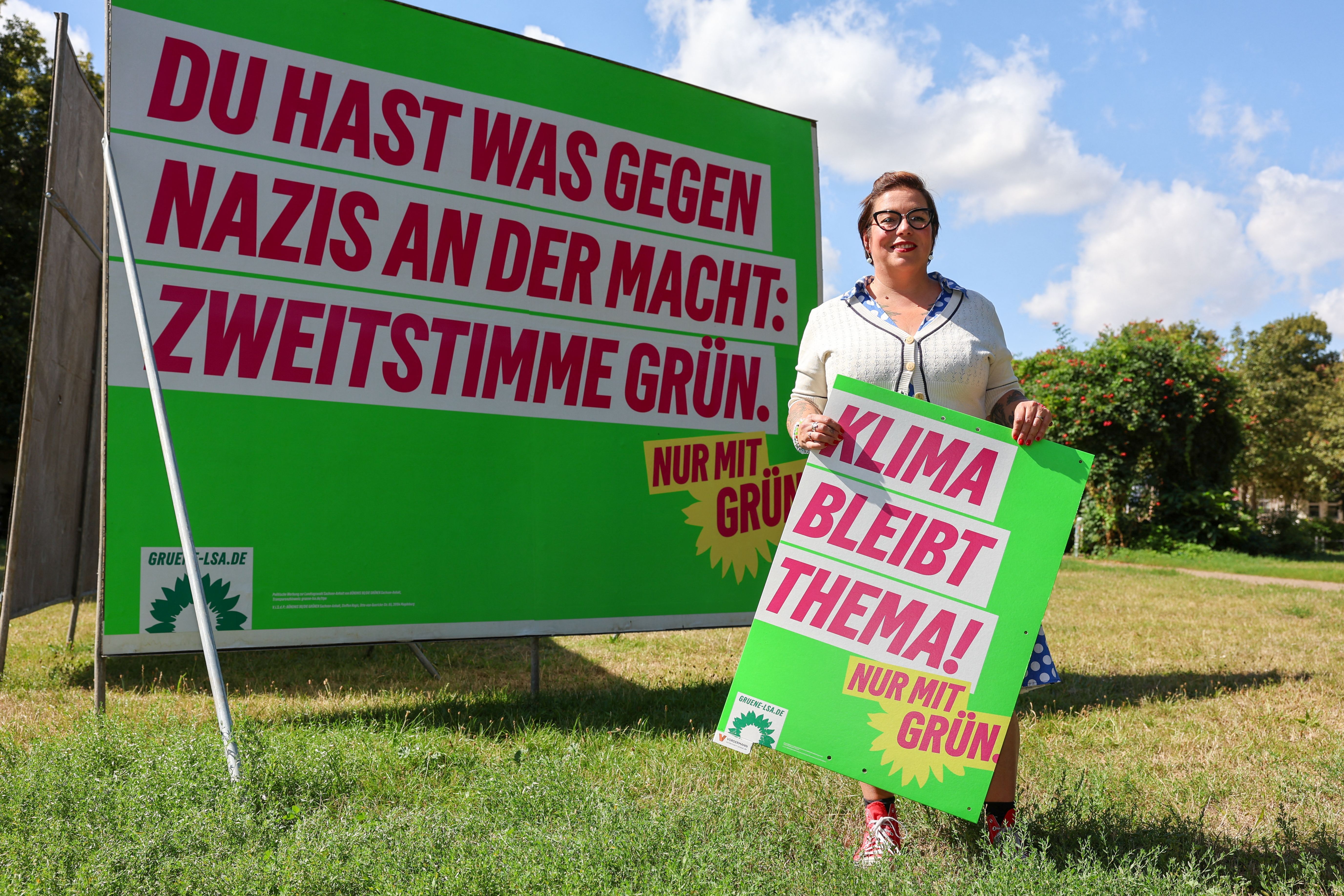 „Was gegen Nazis an der Macht“: Grüne setzen voll auf Anti-AfD-Wahlkampf