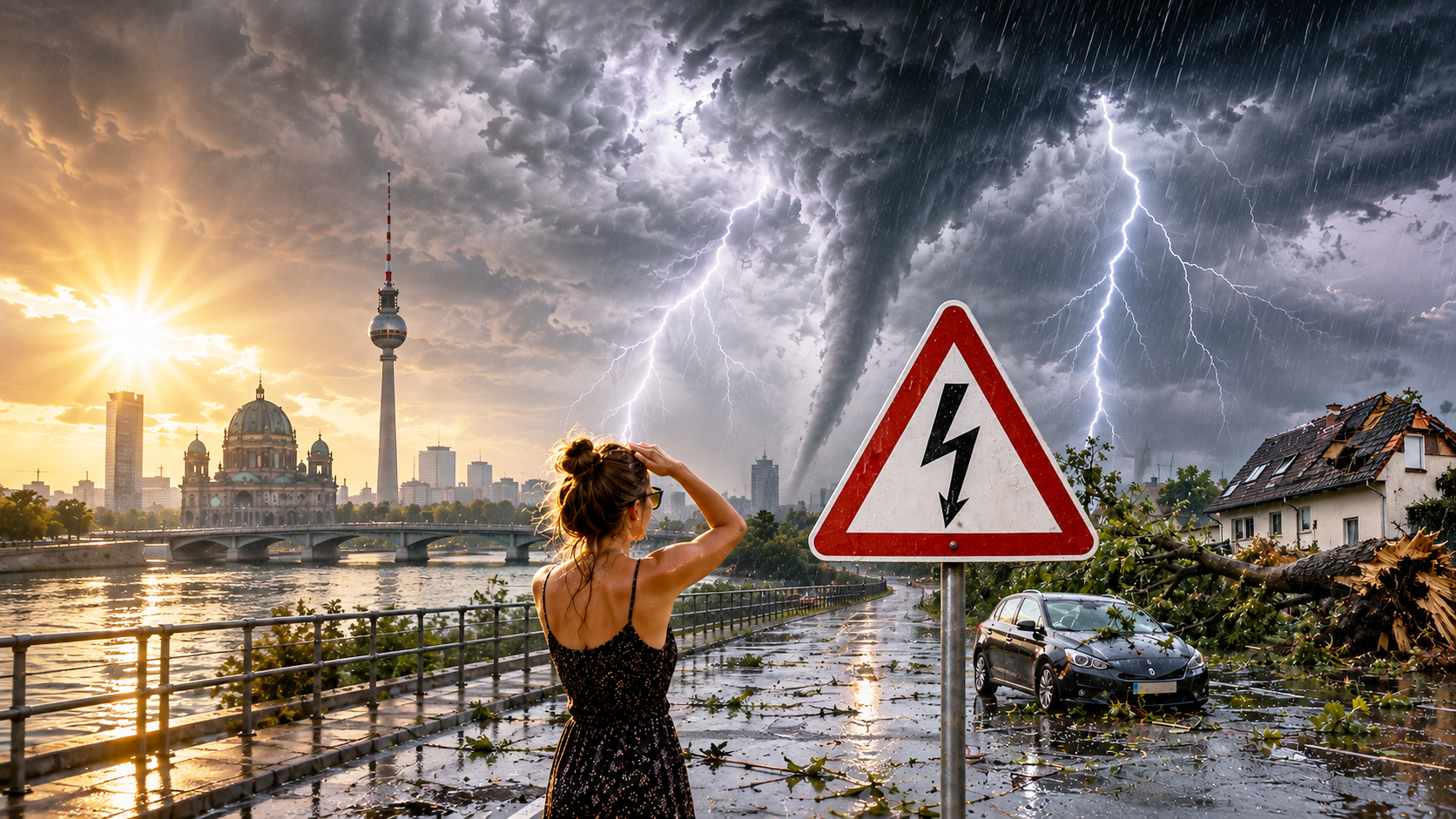Neuer Gewitter-Horror! Starkregen und Tornadogefahr in diesen Regionen
