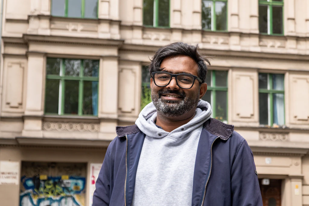 Ajith D. und seine Partnerin Lisa D. lieben Kreuzberg wegen seiner Vielfalt und Internationalität.