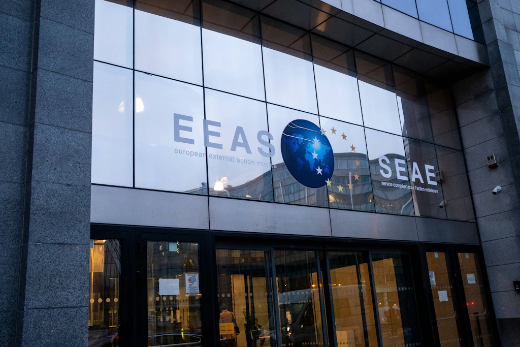 Das Hauptgebäude des Europäischen Auswärtigen Dienstes in Brüssel