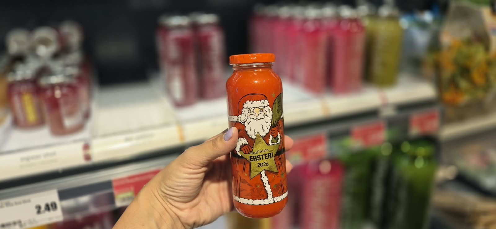 Ernsthaft, ein Weihnachtsmann-Smoothie? Heiligabend ist erst in vier Monaten!