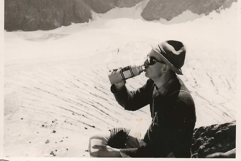 Archivbild von 1963: Auf dieser Tour blieb der Rucksack im Gletscher in den Stubaier Alpen zurück.