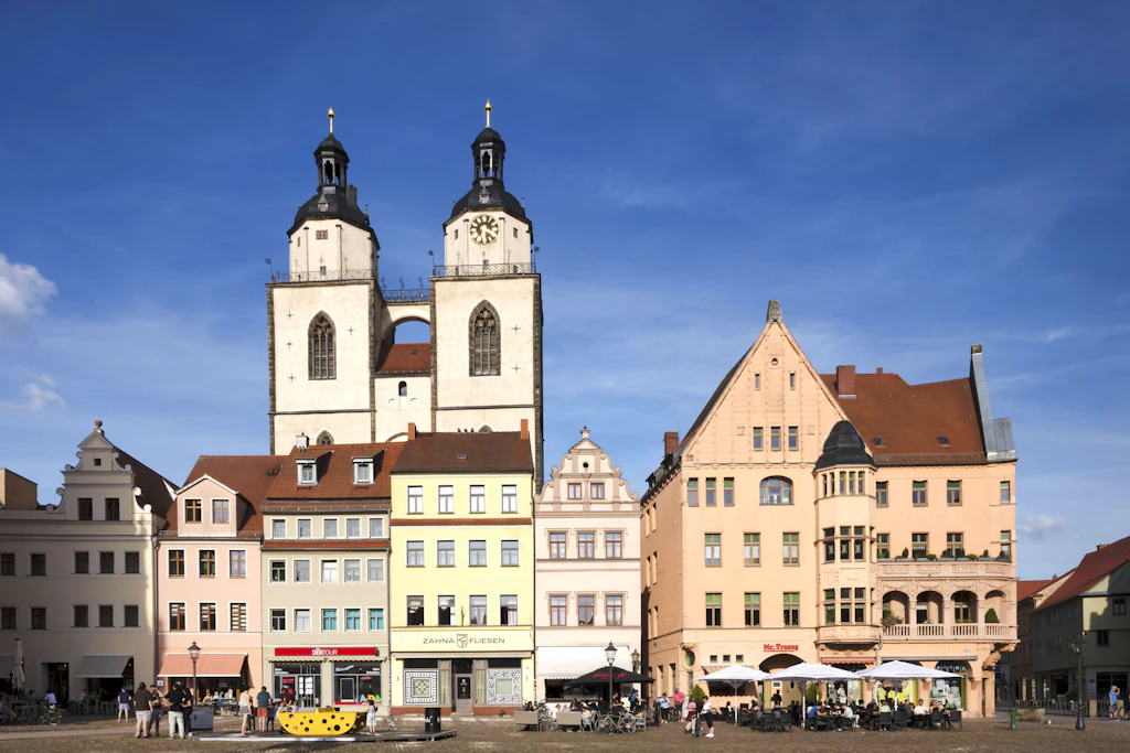 Blick auf Wittenberg: Lutz und Nora wollten für das Interview nicht fotografiert werden.