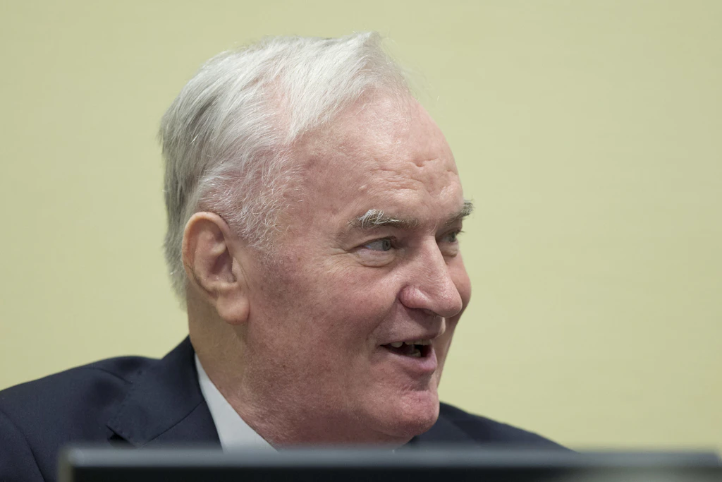 Der serbische Ex-General Ratko Mladic während des Gerichtsprozesses gegen ihn.