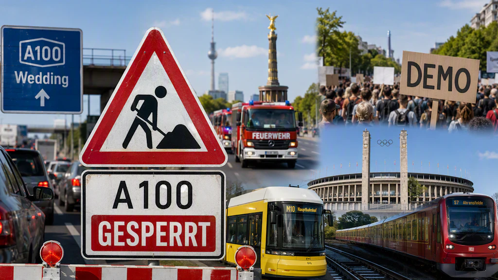 Am Wochenende ist in Berlin einiges los, dass es zu zahlreichen Einschränkungen und Sperrungen kommt.