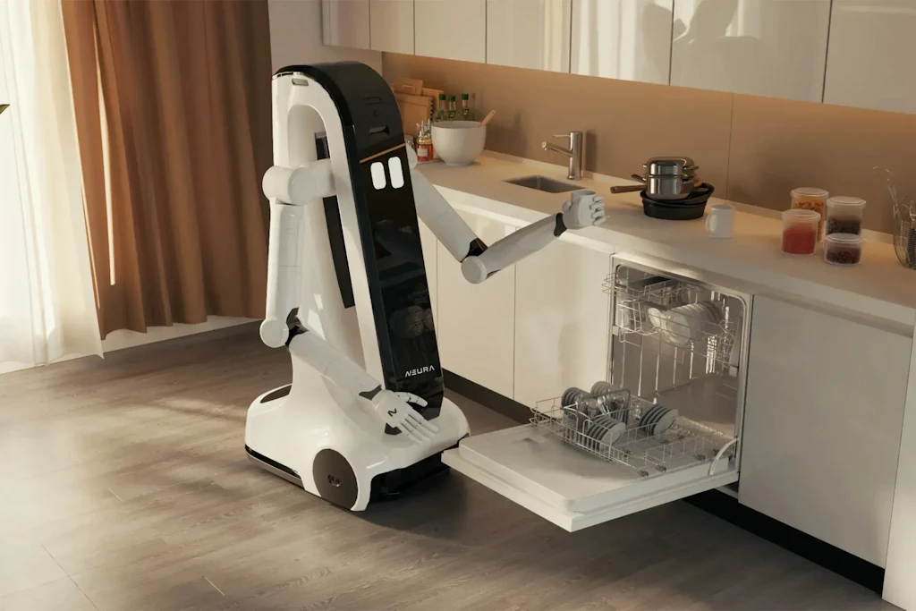 Soll durch die Wohnung fahren, Gegenstände greifen und den Tisch abräumen: der Neura Robotics MiPA