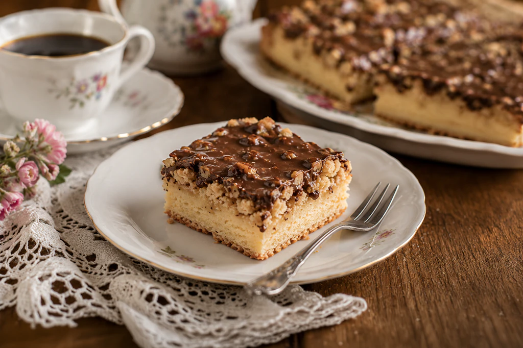 Schonmal glasierten Streuselkuchen gemacht? Viele Ost-Bäcker haben diese Leckerei im Sortiment und auch Oma hat den Blechkuchen früher immer gebacken. Mit unserem Rezept klappt es ganz einfach!