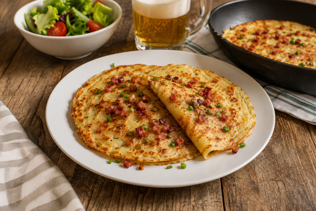 Pfannkuchen gibt es nur in süß? Wer das dachte, hat sich geirrt: Mit unserem Rezept zaubern Sie im Handumdrehen herzhafte Plinsen, die zum Abendbrot einfach köstlich schmecken.
