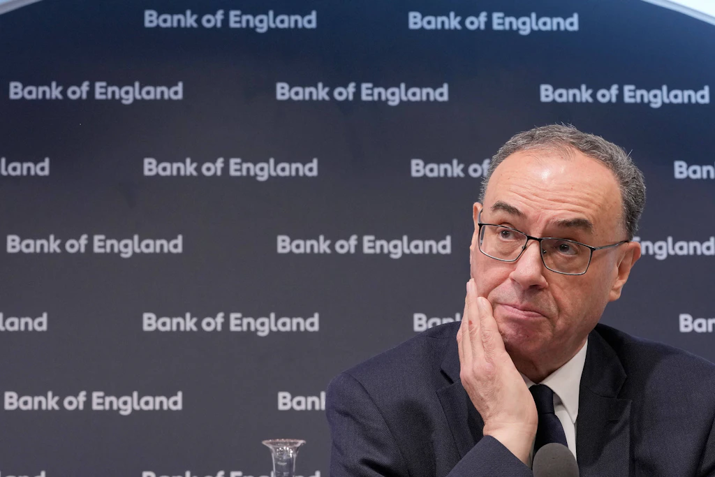 Andrew Bailey bei einer Pressekonferenz der Bank of England in London im Februar 2025