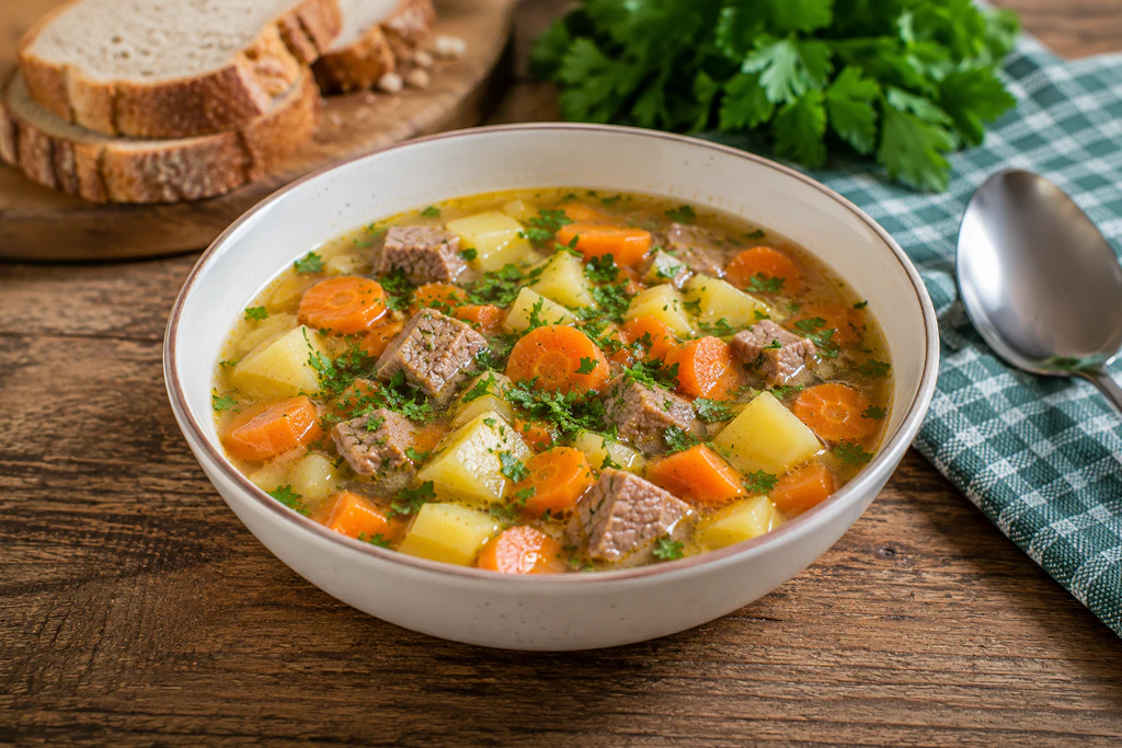 Nichts geht über eine leckere Schüssel Möhreneintopf, wenn der Herbst kommt. dieses Rezept von Oma ist der Klassiker schlechthin - alle lieben es!