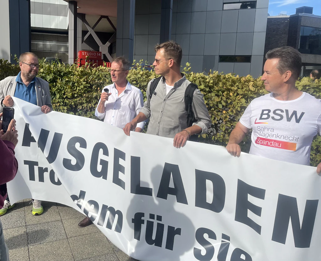 „Selbstmord der Demokratie“: Berliner BSW-Chef King protestiert gegen Verdi-Ausladung beim RBB