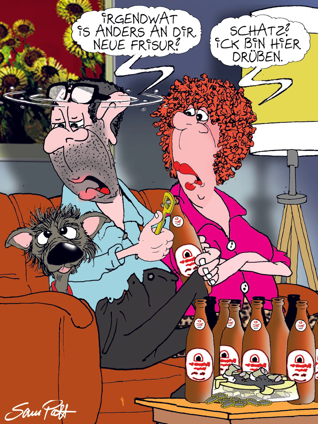Der Cartoon des Tages von unserem Zeichner Sam Paff bereichert jeden Tag die Rubrik Witz des Tages.