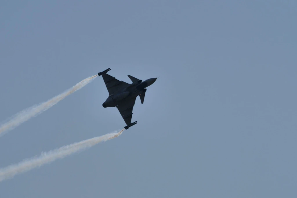 Ein Gripen-Kampfjet der ungarischen Luftstreitkräfte