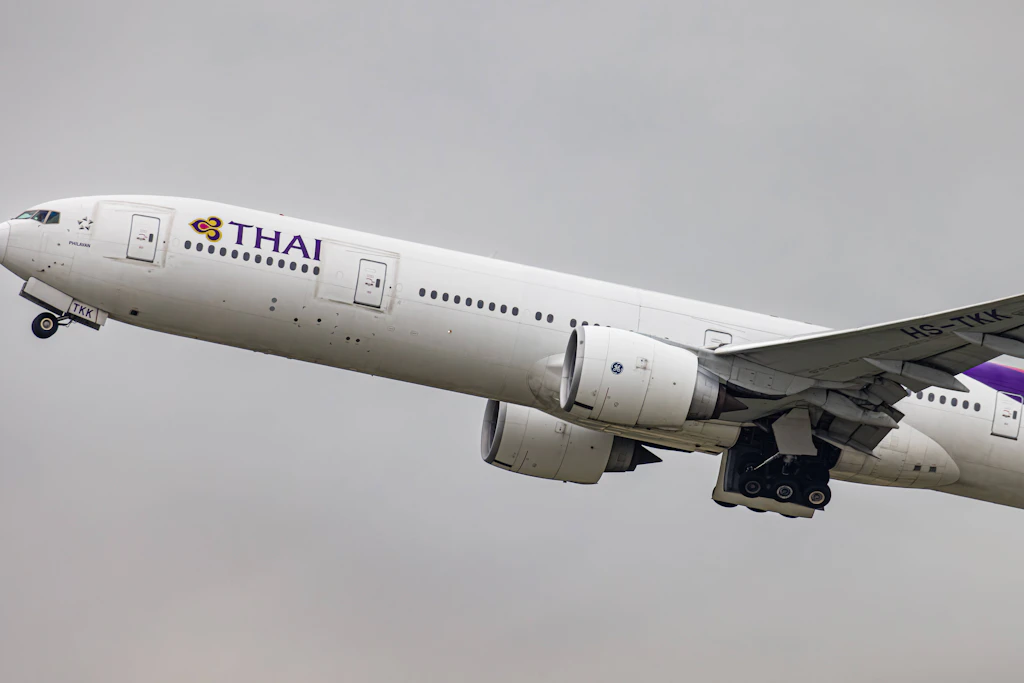 Eine Boeing 777-300ER von Thai Airways