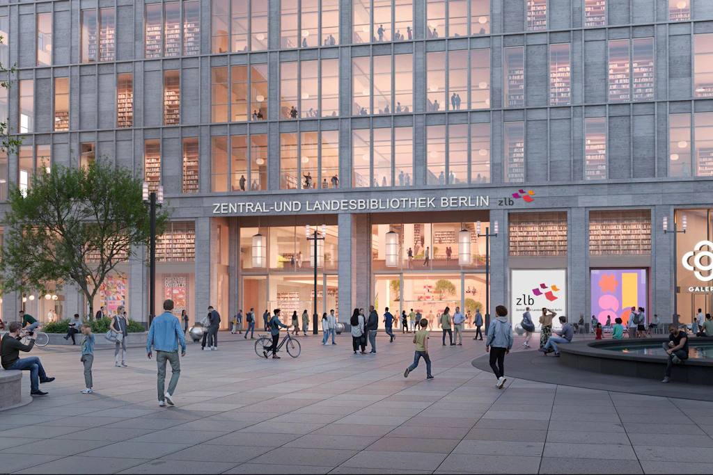 Der Alexanderplatz wird besetzt: Menschen versammeln sich mit Büchern