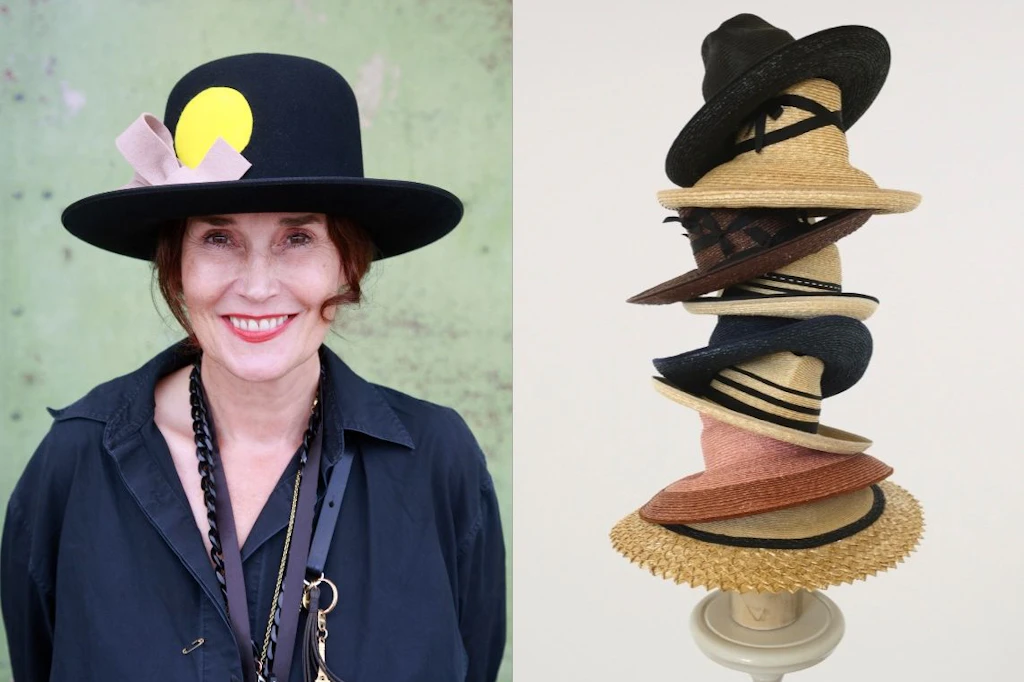 Wir ziehen den Hut: Fiona Bennett entwirft seit 1988 elegante Kopfbedeckungen.