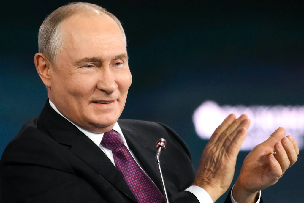 Russlands Präsident Wladimir Putin beim Östlichen Wirtschaftsforum in Wladiwostok.