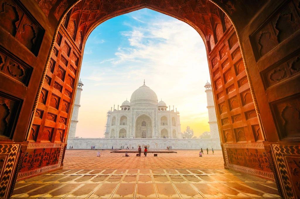 Das Taj Mahal in Agra 