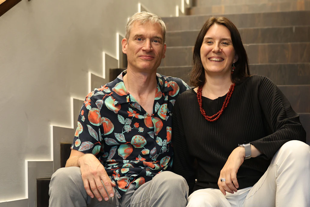 Henning Bochert und Hélène Thiérard&nbsp; vom Verein Weltlesebühne