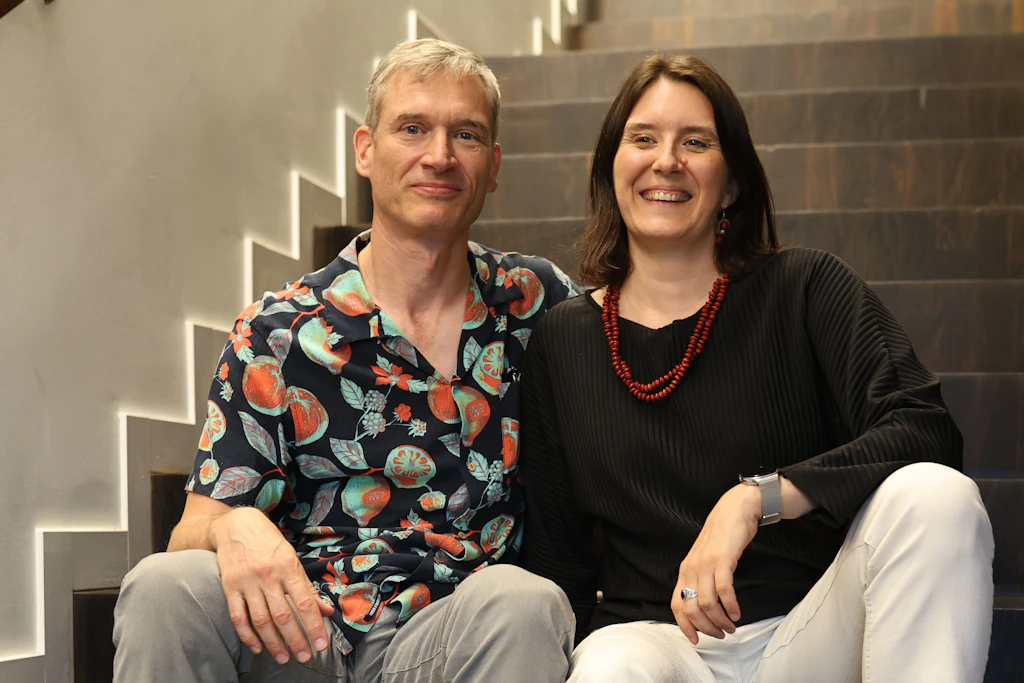 Henning Bochert und Hélène Thiérard&nbsp; vom Verein Weltlesebühne
