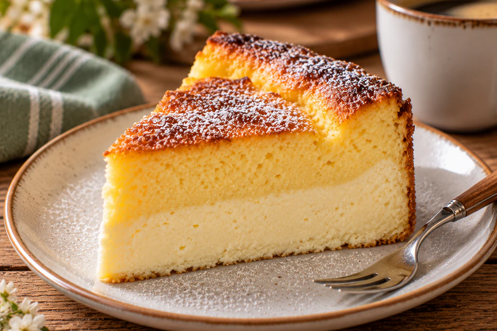 Herrlich cremig und luftig zugleich: Eierschecke ohne Boden ist ein traditionelles Gebäck, das vor allem in Sachsen gefeiert wird. mit unserem Rezept gelingt der Kuchen im eigenen Ofen.