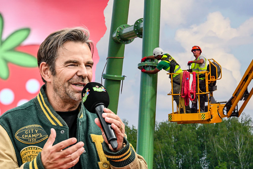 Robert Dahl, der chef von Karls Erlebnisdorf, hat jetzt enthüllt, welchen neuen Plan er ins Auge gefasst hat. Rechts: Mitte Oktober öffnet die neue Achterbahn Bettys Beerchen Bumerang in Elstal bei Berlin.