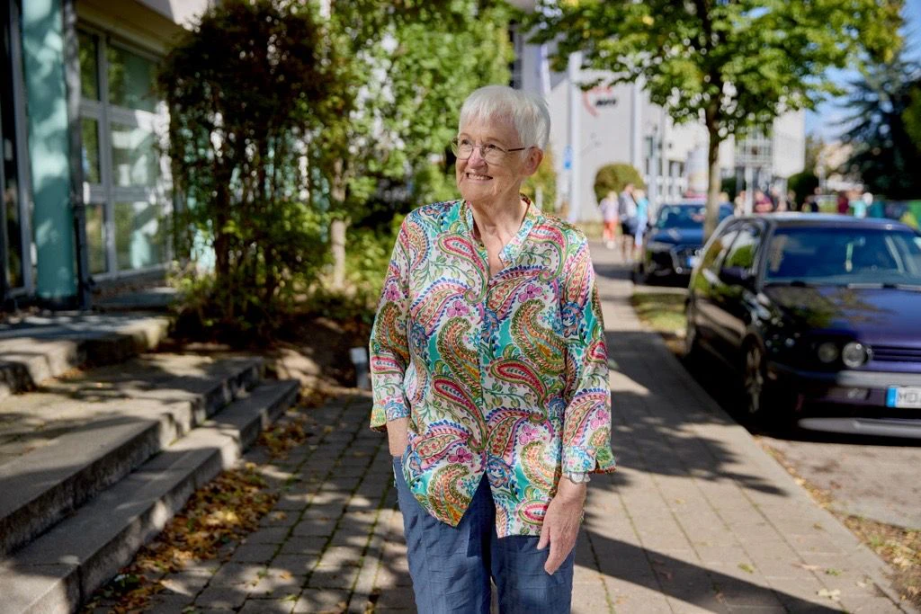 Rentnerin Anita Riehn hat in Magdeburg ihre Stimme abgegeben.