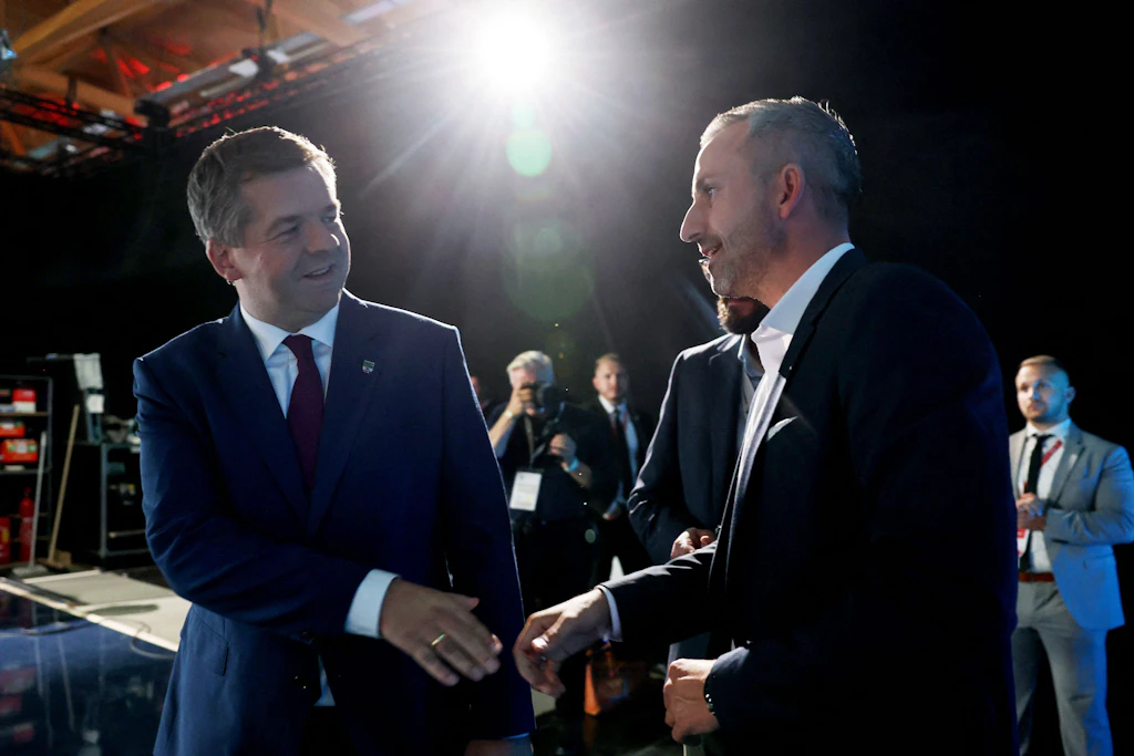 Ministerpräsident Sven Schulze (CDU) und Spitzenkandidat Ulrich Siegmund (AfD) beim Duell vor der Landtagswahl in Sachsen-Anhalt