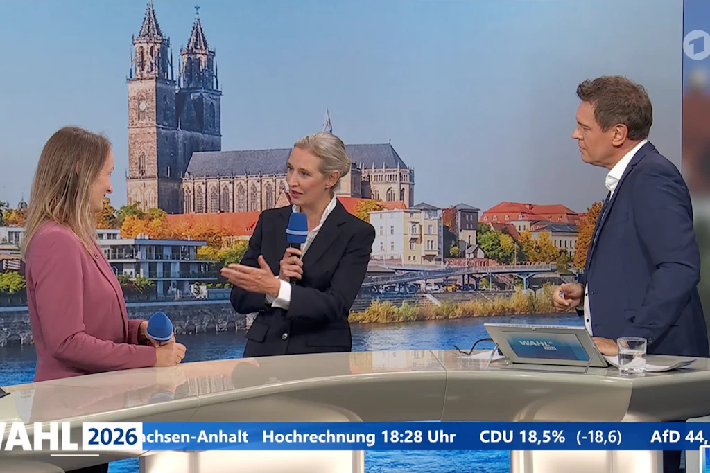 Alice Weidel und Claudia Wittig im ARD
