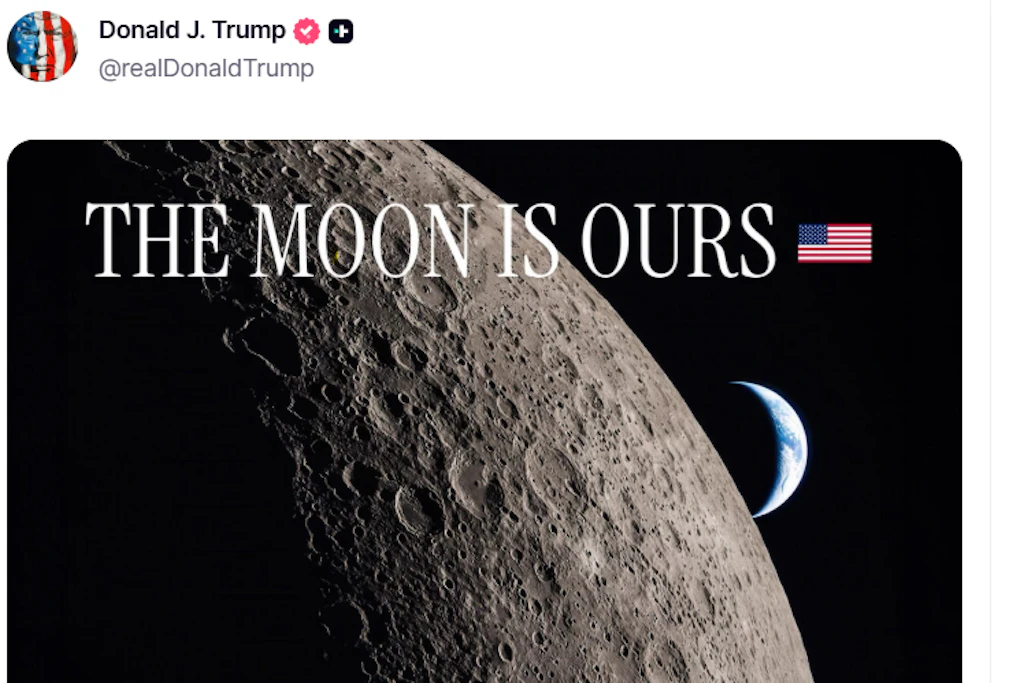 Screenshot von Trumps Post auf Truth Social
