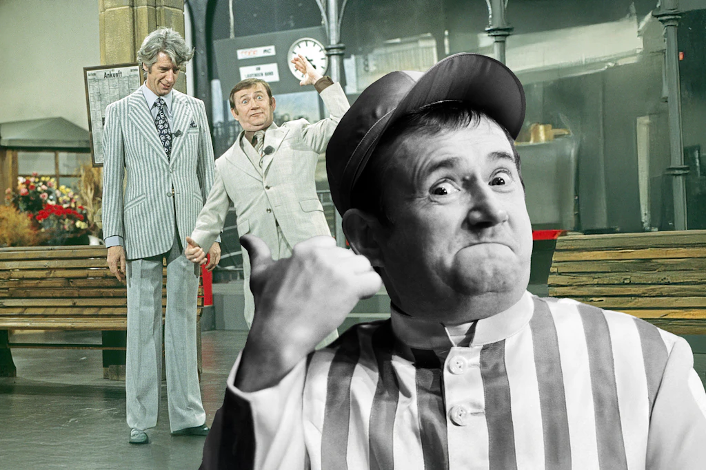 Eberhard Cohrs trat im April 1977 erstmals in der Sendung „Am laufenden Band“ von Rudi Carrell auf. Doch das Publikum verstand seinen Humor nicht so gut.