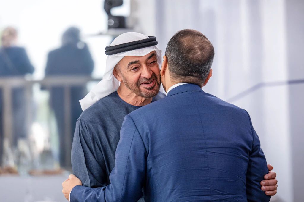 Scheich Mohammed Bin Zayed - hier beim G7-Gipfel im Juni in der Schweiz - kommt am Mittwoch nach Berlin. Vor allem in Charlottenburg soll es Sperrungen geben.