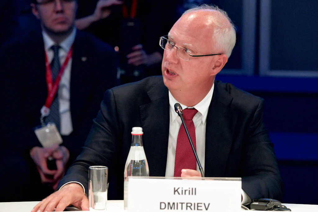 Kirill Dmitrijew beim Internationalen Wirtschaftsforum in St. Petersburg am 4. Juni 2026.