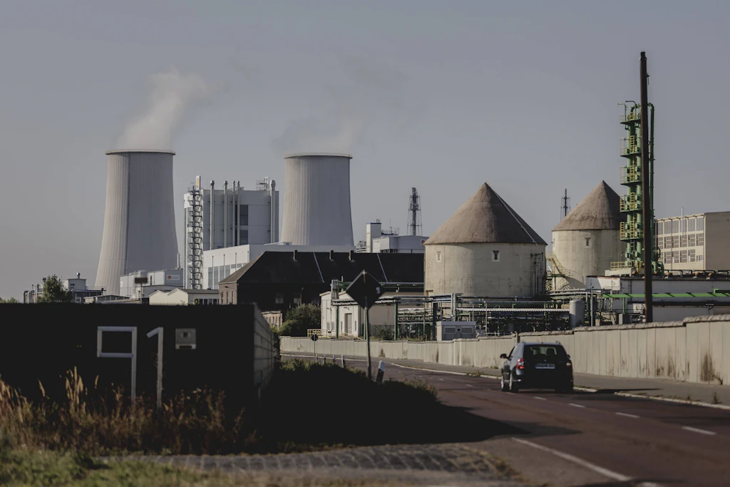 Aussenaufnahme des Chemieparks in Leuna.