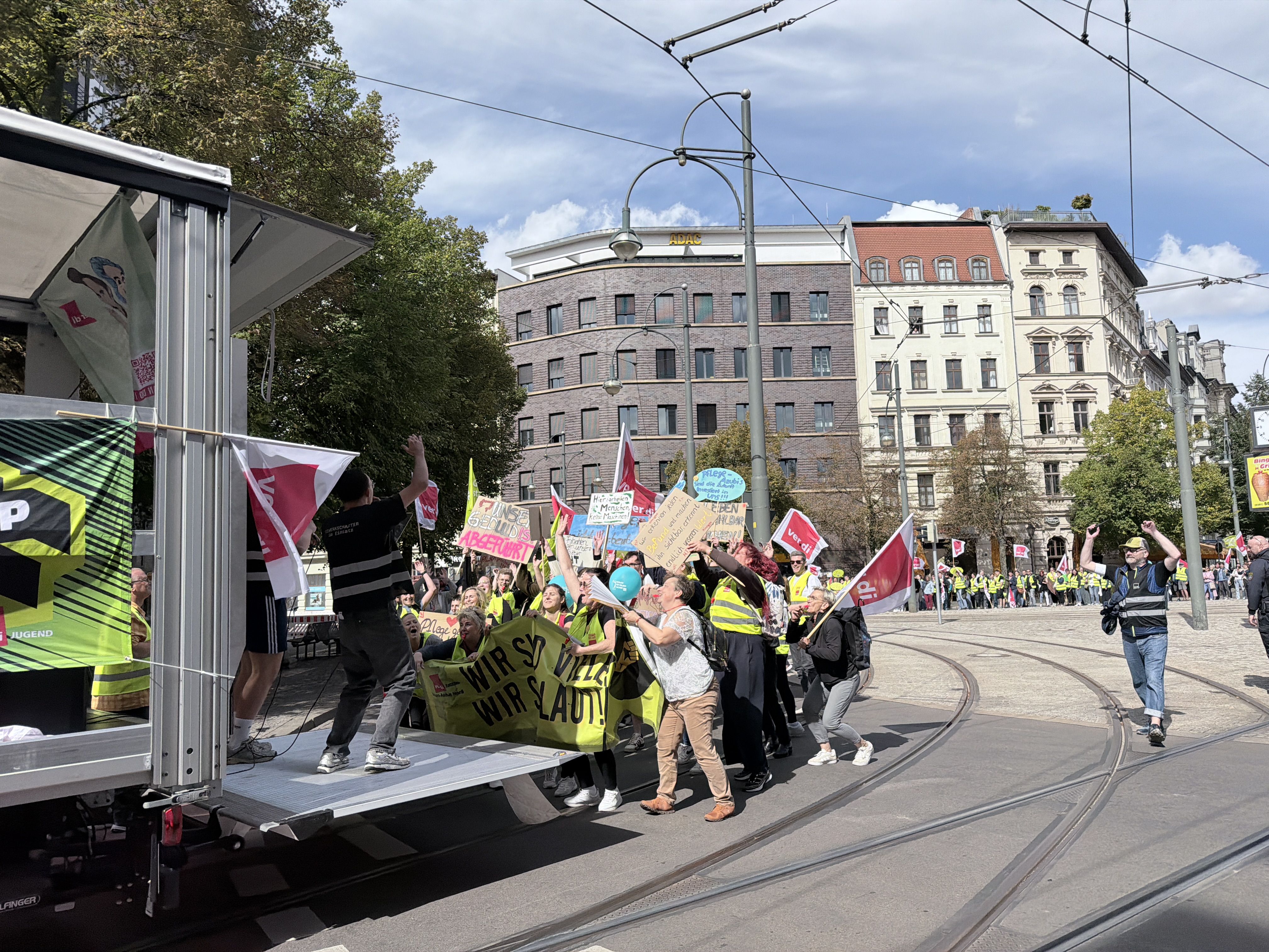 Verdi-Streik in Magdeburg – Polizei spricht von 400 Teilnehmern