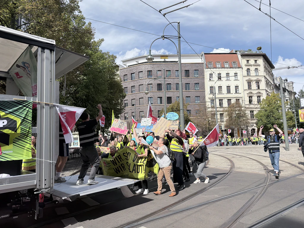 Verdi-Streik in Magdeburg – Polizei spricht von 400 Teilnehmern