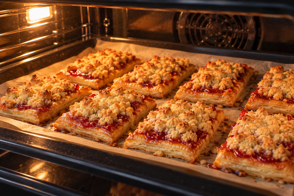 Der Prasselkuchen wird im Ofen gebacken, dabei werden die Streusel herrlich knusprig. Das perfekte Rezept, wenn Sie mal improvisieren müssen!