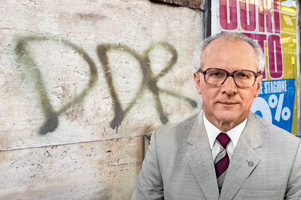 Erich Honecker wäre sehr stolz: Im italienischen Ort Ostia sind überall DDR-Schriftzüge zu finden. Aber: Wird hier wirklich die Deutsche Demokratische Republik gefeiert?
