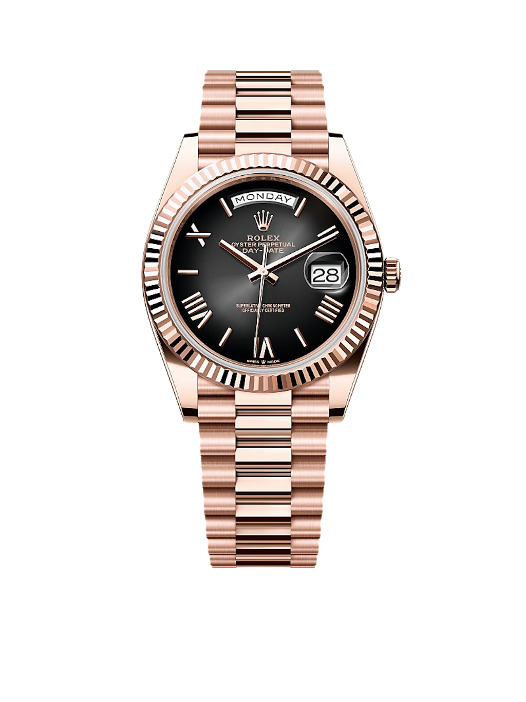 <em>Rolex Day-Date (Oyster, 40 mm, Gelbgold), <em>48.600 Euro.</em></em>