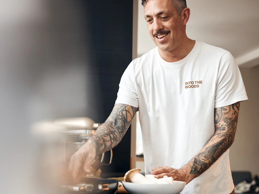 Hat mit seiner kreativen Pilzküche schon zweimal „Das perfekte Dinner“ gewonnen: Moritz Schmid.