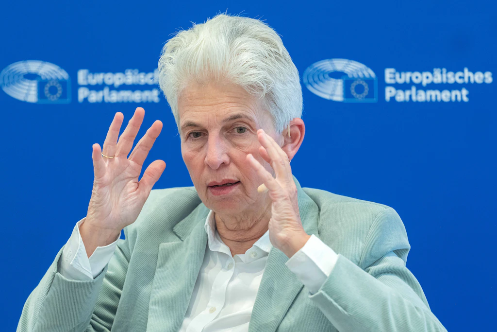 Marie-Agnes Strack-Zimmermann am 11. September in Wien. Gegen die FDP-Politikerin liegt ein Strafantrag des BSW vor.