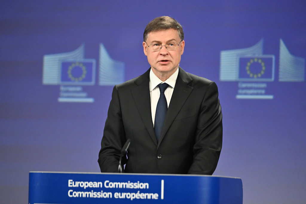 Der EU-Kommissar für Wirtschaft und Produktivität, Valdis Dombrovskis