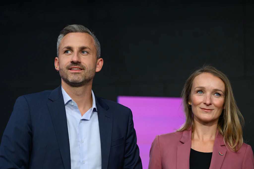 Ulrich Siegmund (AfD) und Claudia Wittig (BSW) vor der Landtagswahl. Inzwischen reden beide Fraktionen miteinander.