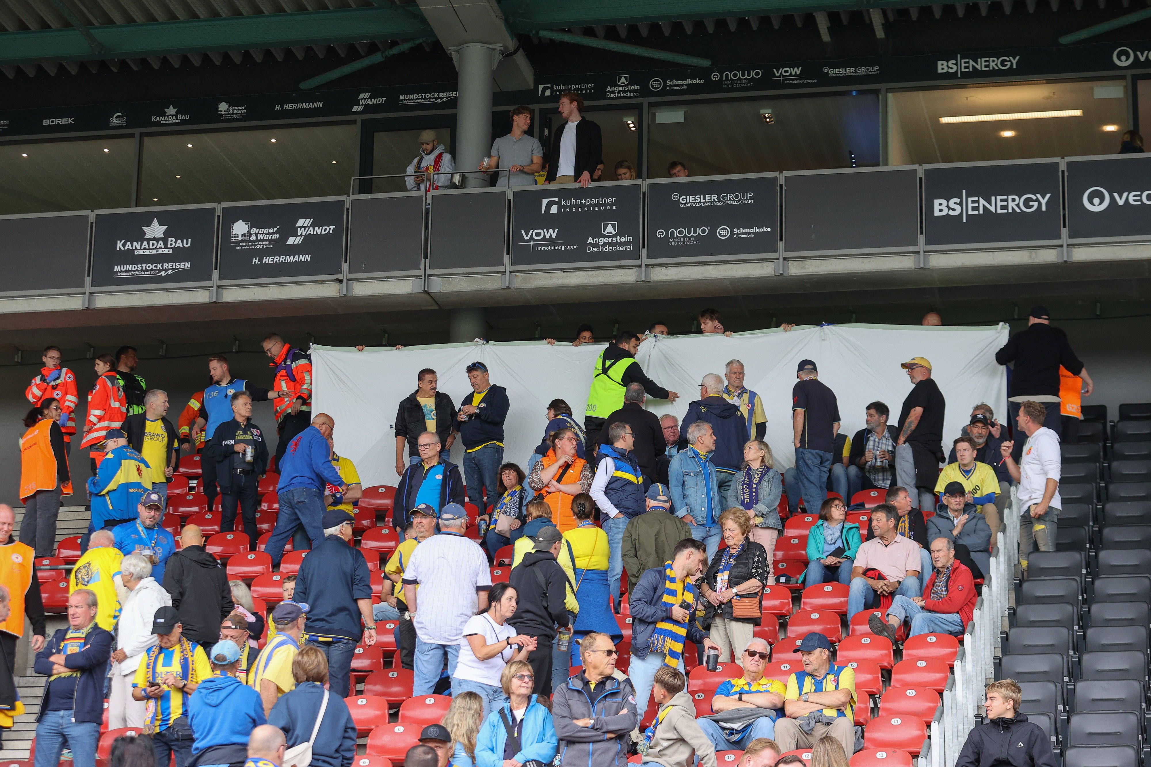 Todesfall im Stadion: Fan stirbt bei Zweitliga-Spiel Braunschweig gegen Dresden